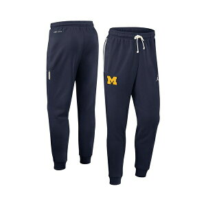 W[_ Y JWApc {gX Men's Navy Michigan Wolverines 2025 Sideline Performance Taper Pants Navy