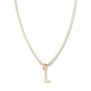 ubN Ah [N fB[X lbNXE`[J[Ey_ggbv ANZT[ Gold Plated Isabella Mini Initial Tennis Chain Necklace Gold-L