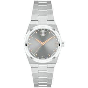 oh fB[X rv ANZT[ Women's Bold Quest Swiss Quartz Stainless-Steel Watch, 28mm Silver-Tone