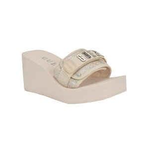 QX fB[X Xj[J[ V[Y Women's Dellean Quattro Eva Single Band Logo EVA Wedge Sandals Light Natural, Silver