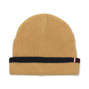 g~[ qtBK[ Y Xq ANZT[ Men's Tipped Ribbed-Knit Beanie Classic Kh
