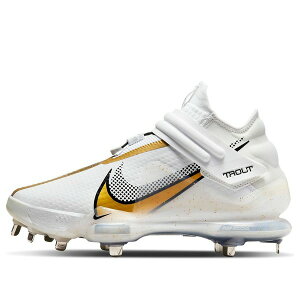 Nike �i�C�L �����Y �X�j�[�J�[ �yNike Force Zoom Trout 7 Pro Mid 'White Metallic Gold' CI3134-106�z �T�C�Y US_10(28.0cm)