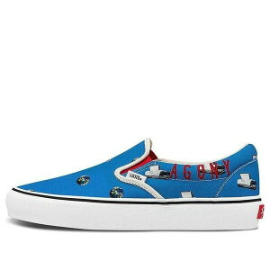 Vans �o���Y �����Y �X�j�[�J�[ �yVans Cali Thornhill Dewitt x Vault Classic Slip-On LX 'Blue Crisis Actor' VN0A3QXY61H�z �T�C�Y US_M_4