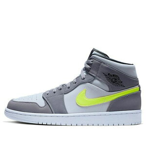 Jordan �W���[�_�� �����Y �X�j�[�J�[ �yAir Jordan 1 Mid 'Gunsmoke Volt' 554724-072�z �T�C�Y US_8(26.0cm)