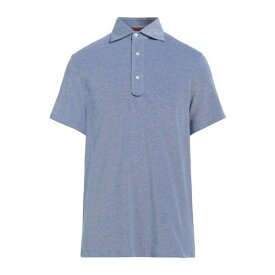 【送料無料】 イザイア メンズ ポロシャツ トップス Polo shirts Azure