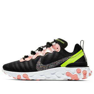 Nike �i�C�L ���f�B�[�X �X�j�[�J�[ �y(WMNS) Nike React Element 55 Premium 'Black Coral Stardust' CD6964-002�z �T�C�Y US_5(22.0cm)