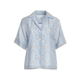 【送料無料】 サンドロ レディース シャツ トップス Shirts Light blue