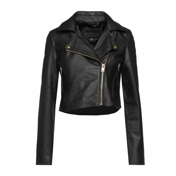 ボロンガロトレバー メンズ ジャケット・ブルゾン アウター Bolongaro Trevor faux leather bomber jacket in black - 1