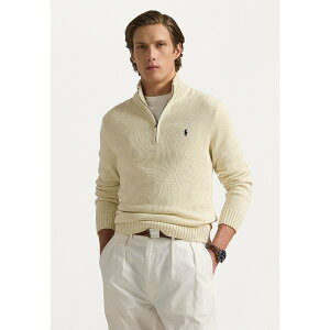 t[ Y jbg&Z[^[ AE^[ COTTON QUARTER ZIP SWEATER - Jumper - beige