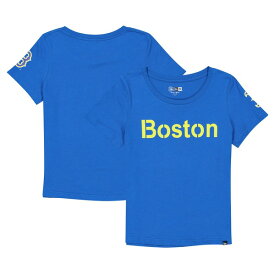 ニューエラ レディース Tシャツ トップス Boston Red Sox New Era Women's Plus Size City Connect TShirt Blue