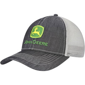 ジョンディア メンズ 帽子 アクセサリー John Deere Trucker Adjustable Hat Charcoal