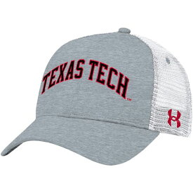 アンダーアーマー メンズ 帽子 アクセサリー Texas Tech Red Raiders Under Armour 2023 Sideline Trucker Adjustable Hat Gray