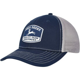 ジョンディア メンズ 帽子 アクセサリー John Deere Trucker Adjustable Hat Navy