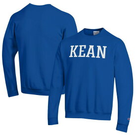 チャンピオン メンズ パーカー・スウェットシャツ アウター Kean University Cougars Champion Eco Powerblend Crewneck Sweatshirt Blue