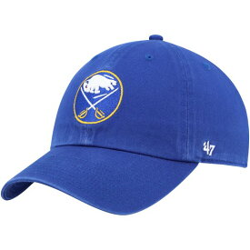 フォーティーセブン メンズ 帽子 アクセサリー Buffalo Sabres '47 Logo Clean Up Adjustable Hat Royal