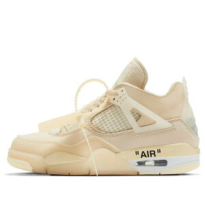 Jordan �W���[�_�� ���f�B�[�X �X�j�[�J�[ �y(WMNS) Air Jordan 4 x Off-White SP 'Sail' CV9388-100�z �T�C�Y US_5(22.0cm)