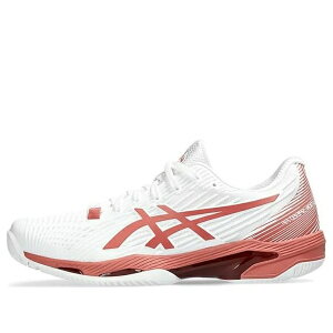 ASICS �A�V�b�N�X ���f�B�[�X �X�j�[�J�[ �y(WMNS) ASICS Solution Speed FF 2 'White Light Garnet' 1042A136-105�z �T�C�Y US_5(22.0cm)
