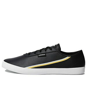 adidas �A�f�B�_�X ���f�B�[�X �X�j�[�J�[ �y(WMNS) adidas neo Courtflash X 'Black White Yellow' EG4275�z �T�C�Y US_W_10
