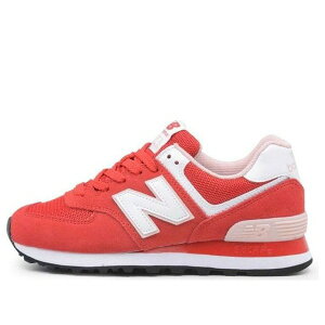 New Balance �j���[�o�����X ���f�B�[�X �X�j�[�J�[ �y(WMNS) New Balance 574 Coral Red WL574VDR�z �T�C�Y US_5(22.0cm)