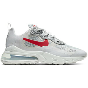 Nike �i�C�L �����Y �X�j�[�J�[ �yNike Air Max 270 React Safari Grey Red�z �T�C�Y US_7(25.0cm) Neutral Grey/University Red-Light Graphite