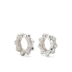 �G�f�B�[�{���S ���f�B�[�X �s�A�X���C�������O �A�N�Z�T���[ Double pav?? bambu hoop earrings Silver