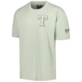 プロスタンダード メンズ Tシャツ トップス Texas Rangers Pro Standard Neutral CJ Dropped Shoulders TShirt Mint