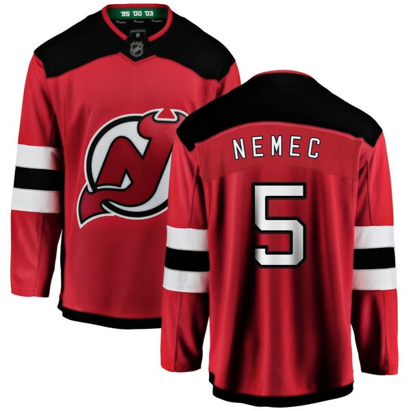 ファナティクス メンズ ユニフォーム トップス New Jersey Devils Fanatics Branded Home Breakaway Custom Jersey Red