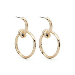 �G�f�B�[�{���S ���f�B�[�X �s�A�X���C�������O �A�N�Z�T���[ Curled hoop earrings Gold