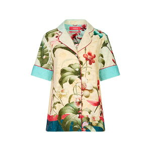 �G�t�A�[���G�X?�t�H�[���X�g���X�E�X���[�p�[�Y ���f�B�[�X �V���c �g�b�v�X Bendis floral-print fil-coup�� shirt Neutrals