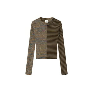 �i�k�[�V���J ���f�B�[�X �j�b�g&�Z�[�^�[ �A�E�^�[ Perrie ribbed-knit striped sweater Neutrals