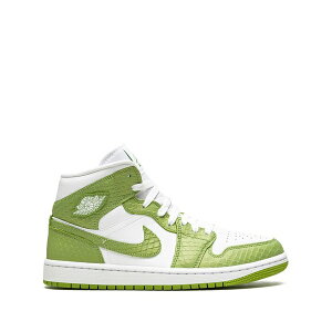 �W���[�_�� ���f�B�[�X �X�j�[�J�[ �V���[�Y Air jordan 1 mid se green python sneakers Green