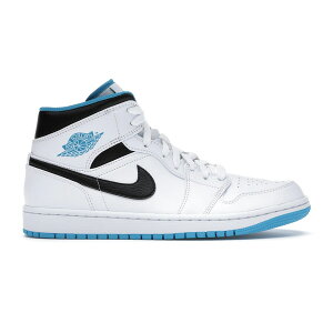 Jordan �W���[�_�� �����Y �X�j�[�J�[ �yJordan 1 Mid Laser Blue�z �T�C�Y US_9(27.0cm) White/Laser Blue-Black