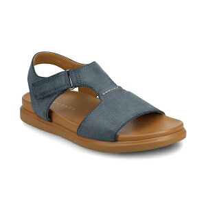 �W���[�j�[�R���N�V���� ���f�B�[�X �T���_�� �V���[�Y Women's Mira Footbed Flat Sandals Blue