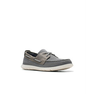 N[NX Y Xj[J[ V[Y Men's Flexway Tie Casual Slip On Boat Shoe Gray combi