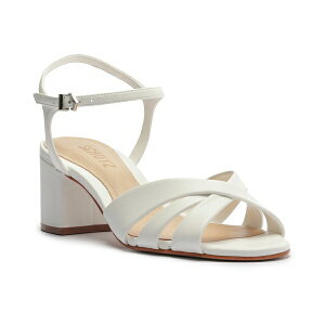 �V���b�c ���f�B�[�X �T���_�� �V���[�Y Women's Keefa Mid-Block Heel Sandals White