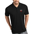 アンティグア メンズ ポロシャツ トップス Chicago Bulls Antigua Tribute Polo Black