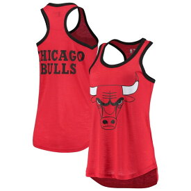 カールバンクス レディース Tシャツ トップス Chicago Bulls GIII 4Her by Carl Banks Women's Showdown Burnout Tank Top Red