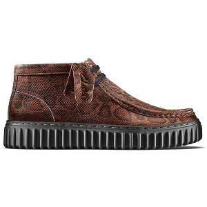 Clarks �N���[�N�X �����Y �X�j�[�J�[ �yClarks Torhill Hi Martine Rose Brown Snake�z �T�C�Y US_12(30.0cm) Brown Snake