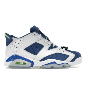 Jordan �W���[�_�� �����Y �X�j�[�J�[ �yJordan 6 Retro Low Ghost Green�z �T�C�Y US_M_13 White/Ghost Green-Insignia Blue