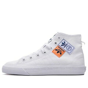 adidas �A�f�B�_�X �����Y �X�j�[�J�[ �yadidas Nizza Hi RF 'Logo Patches' FX4028�z �T�C�Y US_5.5(23.5cm)