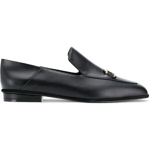 Ferragamo tFK fB[X Xj[J[ yFerragamo Square-Toe Leather Loafers Black (Women's)z TCY US_5.5(22.5cm) Black