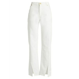 【送料無料】 バルマン レディース デニムパンツ ボトムス Jeans White