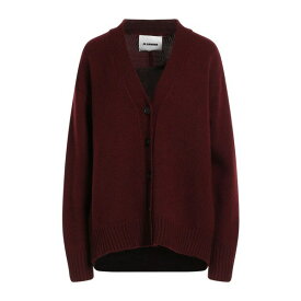 【送料無料】 ジル・サンダー レディース カーディガン アウター Cardigans Burgundy