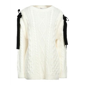 【送料無料】 レッドヴァレンティノ レディース ニット&セーター アウター Sweaters White