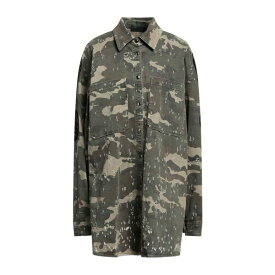 【送料無料】 アーメン レディース シャツ トップス Shirts Military green