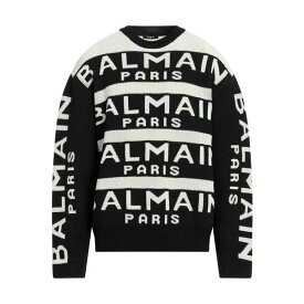 【送料無料】 バルマン メンズ ニット&セーター アウター Sweaters Black