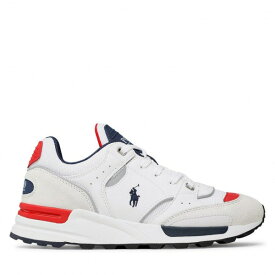 ラルフローレン メンズ スニーカー シューズ Panelled Lace-up Sneakers Grey/navy/white/red