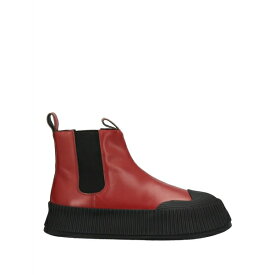 【送料無料】 ジル・サンダー メンズ ブーツ シューズ Ankle boots Brick red