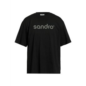 【送料無料】 サンドロ メンズ Tシャツ トップス T-shirts Black