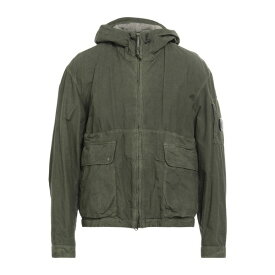 【送料無料】 シーピーカンパニー メンズ ジャケット＆ブルゾン アウター Overcoats & Trench Coats Military green